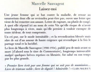 Laissez-moi (commentaire). 