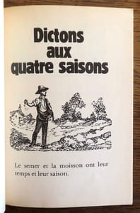 Dictons campagnards.