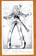 Petite sérigraphie en noir. Acherontia Atropos.  par Manara: 
