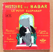 Le Roi Babar numéro 1 - Histoire de Babar le petit éléphant.  par Brunhoff Jean de, Périer François (récitant), Desailly Jean (Babar) et al.:  - Image 1