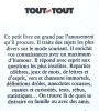 Tout sur tout. Petit dictionnaire de l'insolite et du sourire. . Gagni&egrave;re Claude: 