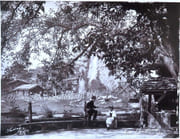 [Village suisse - L'esplanade du chalet de Berlingen, la cascade].  par Boissonnas Fred.:  - Image 1