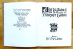 Les ballades du Testament. . Villon Fran&ccedil;ois: 