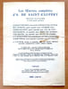 Double feuillet publicitaire pour le lancement des Oeuvres compl&egrave;tes. . [Saint-Exup&eacute;ry Antoine de]: 