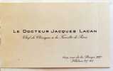 De la Psychose parano&iuml;aque dans ses rapports avec la personnalit&eacute;. . Lacan Jacques: 