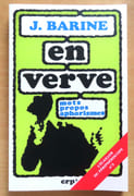 J. Barine - En verve. Mots, propos, aphorismes.  par Barine J., Ziegelmeyer Pierre (prés. et choix):  - Image 1