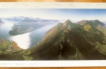 Panorama a&eacute;rien &agrave; 300 degr&eacute;s de la Suisse primitive prise en dessus du Urmiberg, canton de Schwyz. . [Swissair] Weck Roger de: 