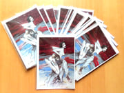 Roméo et Juliette - Lot de 10 grandes cartes doubles.  par Bilal Enki:  - Image 1