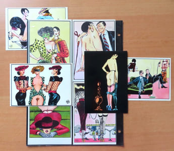Histoire d'O - Série de 8 cartes postales. 
