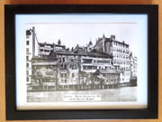 Genève - Ancien quartier de l'Ile vu du Quai des Bergues.   par 