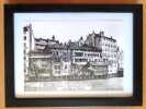 Gen&egrave;ve - Ancien quartier de l'Ile vu du Quai des Bergues.  . 