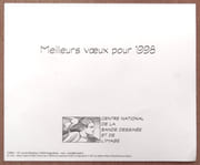 Carte de voeux pour l'année 1998 - Astérix et Obélix.  par Uderzo:  - Image 2