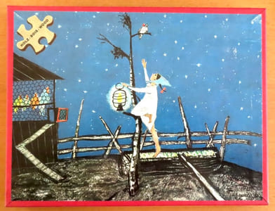 Puzzle en bois - Flurina und das Wildvögelein / Flurina et l'oiseau sauvage. 