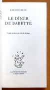 Le dîner de Babette.  par Blixen Karen:  - Image 2