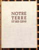 Notre terre et ses gens. Dessins de G&eacute;a Augsbourg. . Cingria Charles-Albert, Augsbourg G&eacute;a: 
