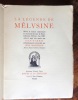 La légende de Mélusine. Selon le roman commencé le mercredi devant la Saint-Célment d'Hiver, l'an 1387, achevé sept ans après par Jean d'Arras, ...