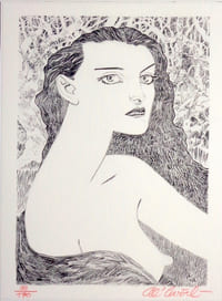 La femme au teint blanc.