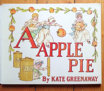 A Apple pie. An old fashion alphabet. A reproduction of antique original. 
