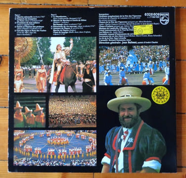 Disque Album-souvenir de la Fête des Vignerons, Vevey 1977. . Fête des Vignerons - Jean Balissat, Henri Deblüe et al.: