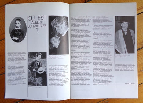 Centième anniversaire de la naissance d'Albert Schweitzer. . [Schweizer] Jean Rostand, Henry Babel, Ernest Christen, Raoul Follereau, Liliane ...