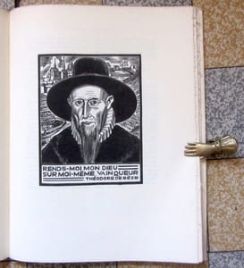 Visages huguenots. Treize bois originaux de Jean Chièze.