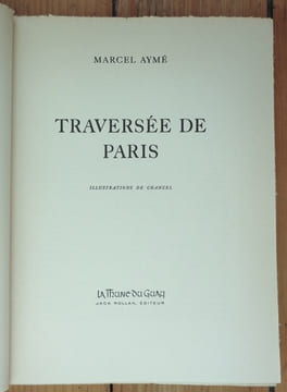 Traversée de Paris (et autres nouvelles). . Aymé Marcel , Chancel (ill.)