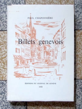 Billets genevois. . Chaponnière Paul: