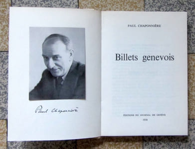 Billets genevois.