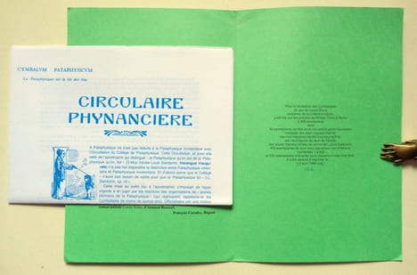 Le jeu de Locus Solus, avec la Circulaire Phynancière. . Gil: