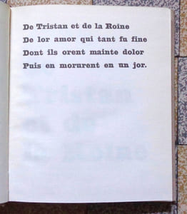 Le roman de Tristan et Yseult.