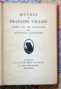 Oeuvres de François Villon publiées avec une introduction par Auguste Longnon.  par Villon François:  - Image 2