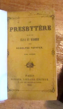 Le presbytère, suivi de Elisa et Widmar. . Töpffer Rodolphe: