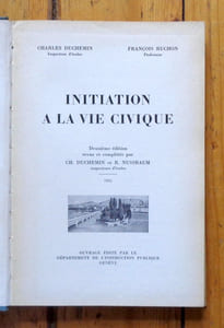Inititation à la vie civique. 