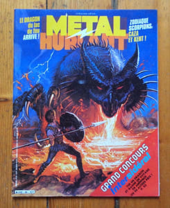 Métal hurlant 80. Le dragon du lac en feu - Zodiaque scorpions, Caza et Kent !