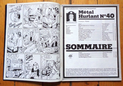 Métal hurlant 40. Blanche Epiphanie en Amérique.