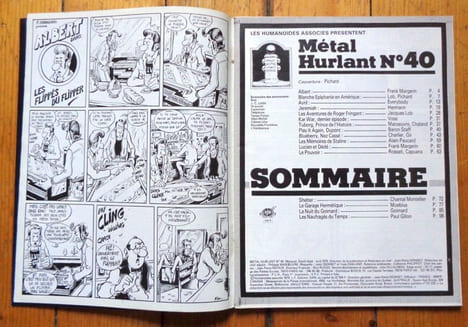 Métal hurlant 40. Blanche Epiphanie en Amérique. . Collectif - Frank Margerin, Lob, Pichard, Everybody, Hermann, Voss, Manoeuvre, Chaland, Baron ...