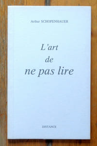 L'art de ne pas lire. 