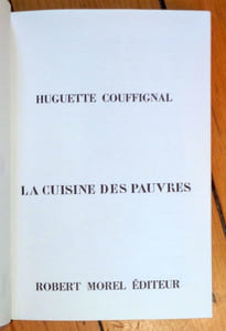 La cuisine des pauvres.
