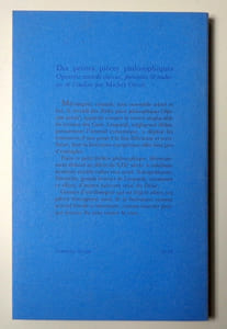 Dix petites pièces philosophiques. Operete morale, choisies, présentées et traduites de l’italien par Michel Orcel.