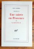 Théâtre III - Un soirée en Provence ou Le mot et le cri. . Tardieu Jean: 