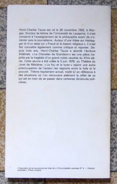 Le chevalier de Grandson suivi de: Le fou et le tyran. . Tauxe Henri-Charles : 