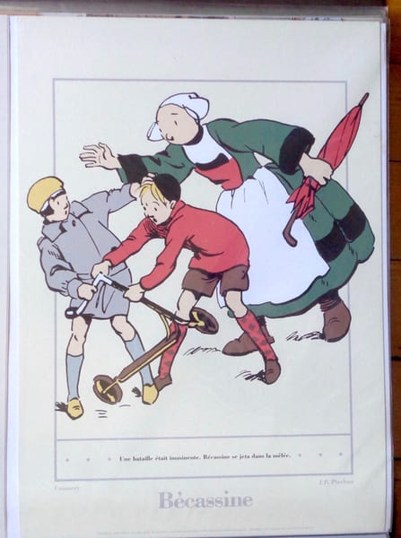 S&eacute;rigraphie - B&eacute;cassine son oncle et leurs amis. . Pinchon: 
