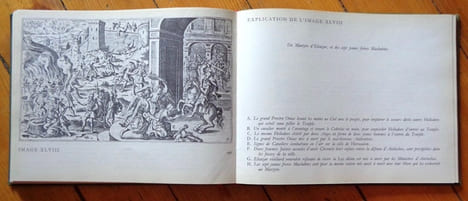 La Bible en 503 scènes gravées, 68 pointes sèches du XVIIe siècle. Dédiée à la Reyne Mère. Légendes et commentaires par le R. Père Antoine Girard, ...