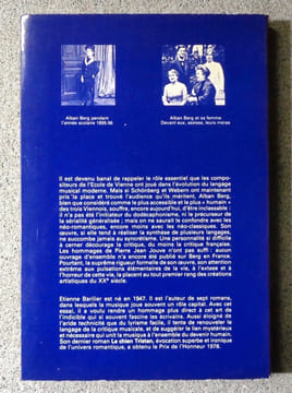 Alban Berg. . Barilier Etienne: