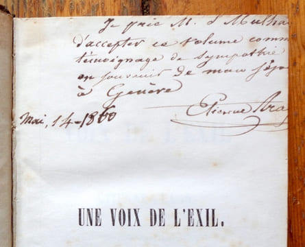 Une voix de l'exil. . Arago Etienne: