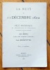La nuit du 11 décembre 1602. Récit historique et anecdotique de l'Escalade illustré de vieilles gravures par Jules Monod. Avec des poésies inédites de ...