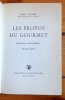 Les propos du gourmet. . Paul André, Alex Billeter (ill.): 