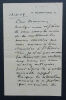 Auguste CHAPUIS, compositeur - LETTRE AUTOGRAPHE SIGNÉE DE 3 PAGES, 1909. Auguste CHAPUIS