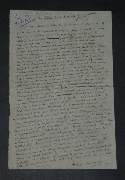Henri DUVERNOIS - MANUSCRIT AUTOGRAPHE SIGN&Eacute; "Une fl&acirc;nerie sur les boulevards". Henri Duvernois