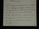 Henriette de Belgique - Lettre autographe sign&eacute;e WW1 R&eacute;fugi&eacute;s Roi Albert - 1914. Henriette de Belgique